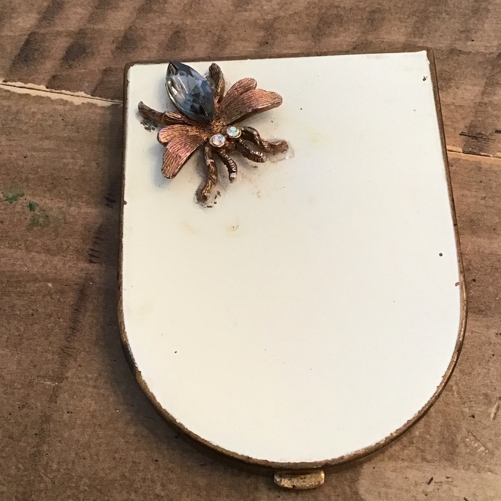 Vintage TRE-JUR collectible compact mirror or a small purse mirror